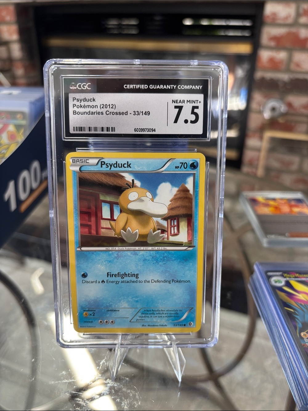 CGC 7.5 Psyduck Pokemon (2012) Boundaries Crossed 33/149